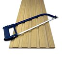 Ver imagem 4 de Painel Ripado Compacto 274x25cm Larg. 4 Unid. - Mdf - Carvalho - Talatto