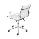 Ver imagem 4 de Kit 8 Cadeiras Escritório Diretor Esteirinha Rodízio Relax Corino 3301 Branco
