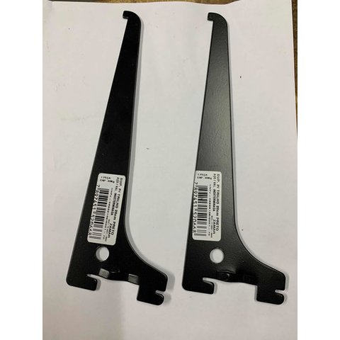 Suporte para Prateleira Trilho Cremalheira Preto 20cm 4 Und