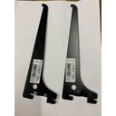 Ver imagem 1 de Suporte para Prateleira Trilho Cremalheira Preto 20cm 4 Und