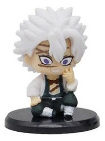 Boneco Demon Slayer Kimetsu no Yaiba Miniatura 5cm Csuporte