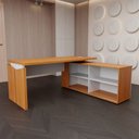 Ver imagem 6 de Mesa para Escritório Office 1 Porta Freijó/Branco - Panorama Móveis