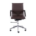 Ver imagem 3 de Kit 8 Cadeiras Escritório Diretor Esteirinha Rodízio Relax Corino 3301