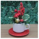 Ver imagem 1 de Xicara Vasinho De Natal Arranjo Decorativo Artesanal