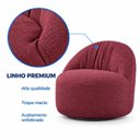 Ver imagem 7 de Poltrona Orgânica Base Fixa Estofada Design Moderno Luna Espresso Móveis