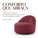 Ver imagem 4 de Poltrona Orgânica Base Fixa Estofada Design Moderno Luna Espresso Móveis