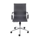 Ver imagem 4 de Kit 8 Cadeiras Escritório Diretor Esteirinha Rodízio Relax Corino 3301 Preto