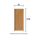 Ver imagem 3 de Kit Porta de Madeira 210x62cm Batente 11cm Fechadura Golf Concept 11 Rodam Abertura Direita Marrom/I