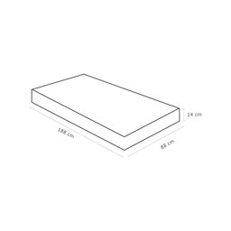Colchão Solteiro Ortobom Light D28 (88x188x14) -  - 2