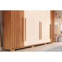 Ver mais imagens de Guarda Roupa Casal 6 Portas e 4 Gavetas C/ Pés Norton Nature/off White - Henn