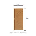 Ver imagem 3 de Kit Porta de Madeira 210x72cm Batente 11cm Fechadura Golf Concept 11 Rodam Abertura Direita Marrom/I