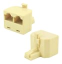 Ver imagem 1 de Adaptador Rj45 1 Macho X 2 Fêmeas 8p8c - Kit C/ 10 Unid