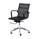 Ver imagem 2 de Kit 8 Cadeiras para Escritorio Diretor Esteirinha Tela Mesh 3303 Preto
