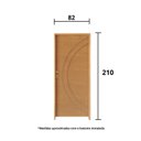 Ver imagem 3 de Kit Porta de Madeira 210x82cm Batente 11cm Fechadura Golf Concept 11 Rodam Abertura Direita Marrom/I