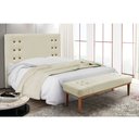 Ver imagem 3 de Cabeceira Cama Box Queen 160cm e Recamier Gênova Veludo S04 - D'Rossi Cinza