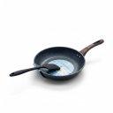 Ver imagem 3 de Frigideira 24cm Nanoceromico Tampa Cor Granito Espatula Dura Utensilios do Chef