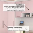Ver imagem 4 de Quarto Modulado Casal de Canto com Guarda-roupas Maleiro e Cabeceira Alpes Master Luciane Móveis