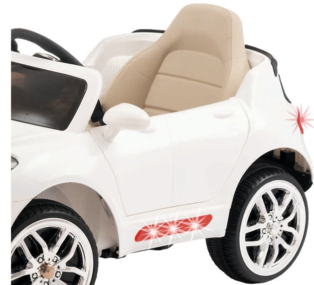 Carro Eletrico Infantil com som Car One PS Branco - Biemme - 3