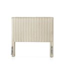 Ver imagem 1 de Cabeceira Casal Estofada Elara Canelada 140 cm - Linho Off White