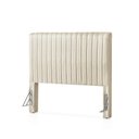 Ver imagem 6 de Cabeceira Casal Estofada Elara Canelada 140 cm - Linho Off White