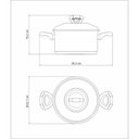 Ver imagem 5 de Caçarola Solar Baquelite Funda em Aço Inox Fundo Triplo com Tampa Alças de Baquelite 20 C