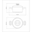 Ver imagem 7 de Caçarola Solar Baquelite Funda em Aço Inox Fundo Triplo com Tampa Alças de Baquelite 20 C