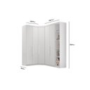 Ver imagem 4 de Quarto Modulado Solteiro Rizon QC210 5 Peças Branco