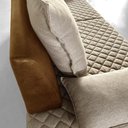 Ver imagem 7 de Sofá 3 Lugares 1,95m Potenza Bom Pastor Linho Bege/caramelo