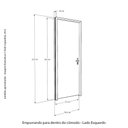 Ver imagem 3 de Kit Porta de Madeira 210x72cm Batente 14cm Fechadura Golf Belissima 6 Rodam Abertura Esquerda Marrom