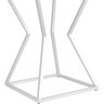 Mesa de Canto Lateral Alta Quadrada para Sala Austria - Branca - 3