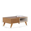 Ver imagem 4 de Conjunto Mesa e Aparador Roma Freijo Off White Matte