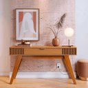 Ver imagem 3 de Conjunto Mesa e Aparador Roma Freijo Off White Matte