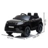 Mini Carro Elétrico Infantil Criança 12v Land Rover Evoque Controle Remoto Preto Brinqway Bw-128pt B - 3