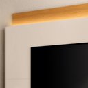 Ver imagem 5 de Estante Painel para Tv 85 Pol 220cm Nobre Off White/cinamomo - Hb Móveis
