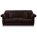 Ver imagem 3 de Sofá Living 2 Lugares 1,80m Vênus Suede Marrom Café Pés Castanho - Pallazio