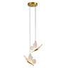 Pendente Duplo Borboletas Led 8w Luz 3 Cores Branco Lexlight - 1