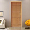 Ver imagem 1 de Kit Porta de Madeira 210x62cm Batente 11cm Fechadura Golf Belissima 7 Rodam Abertura Esquerda Marrom