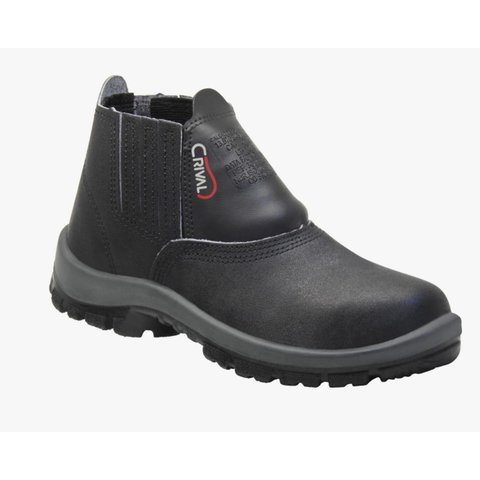 Botina em Couro Nobuk Bidensidade com Biqueira Cp080pvc Crival 38