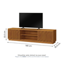Ver imagem 4 de Rack Ripado para TV até 75 Polegadas 100% MDF 180cm 2 Portas Logan
