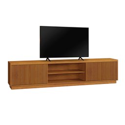 Rack para TV até 75 Polegadas 100% MDF Ripado 2 Portas Logan - 12
