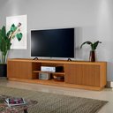 Ver imagem 1 de Rack Ripado para TV até 75 Polegadas 100% MDF 180cm 2 Portas Logan