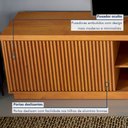Ver imagem 6 de Rack Ripado para TV até 75 Polegadas 100% MDF 180cm 2 Portas Logan