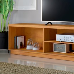 Rack para TV até 75 Polegadas 100% MDF Ripado 2 Portas Logan - 9
