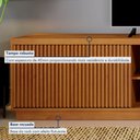 Ver imagem 5 de Rack para TV até 75 Polegadas 100% MDF Ripado 2 Portas Logan