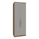 Ver imagem 1 de Guarda Roupa Modulado 02 Portas com Colmeia 245cm Altura Setiba - Jequitibá/Fendi