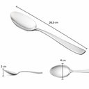Ver imagem 2 de Jogo 24 Colheres de Sopa Mesa Posta Aço Inox 20,5cm Pisa Wolff Talheres Cozinha Caldos