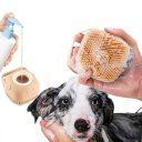 Ver imagem 2 de Escova de Banho Pets Silicone Dispenser Shampoo Massageadora