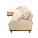 Ver imagem 4 de Sofá Albano Linho 300cm Chaise Lado Esquerdo Meu Sofá Online A294 Linho Creme