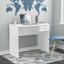 Ver imagem 1 de Escrivaninha Mesa Escritório 90cm 1 Gaveta Arapei