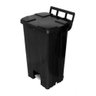 Lixeira Quadrada Plastica de 100l com Roda e Pedal - 7
